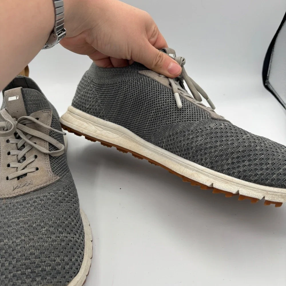 True Linkswear‎ Knit II Golf Shoes Mens Sz M12 Gray Spandex Knit Sneakers